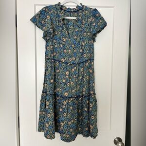 Anthropologie tiered dress size Small